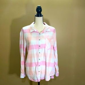 Cj Banks plaid button down shirt